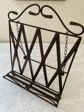 Large Vintage Metal Stand Cookery Book Baking Recipe Holder Kitchen Book Rest