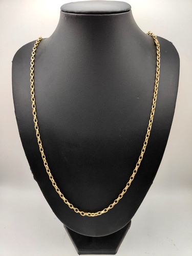 9ct yellow gold - belcher, chain