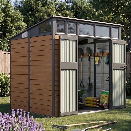 Brown wood grain garden - grain,