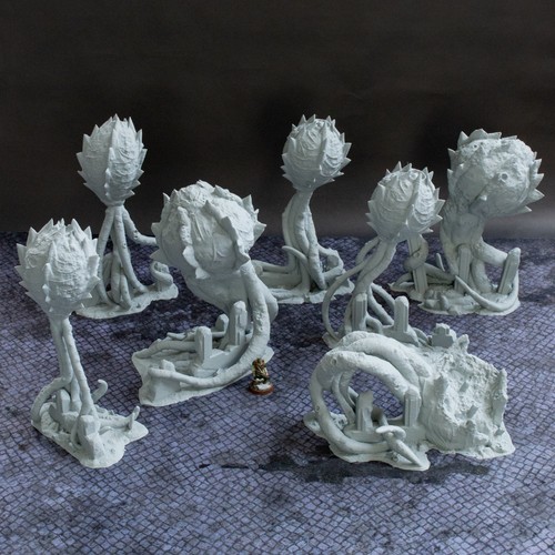 Alien tyranid style scenery - alien,