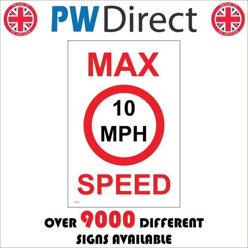 Sign max speed mph - speed, limit