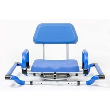 Tub-Mounted Shower Chair Swivel Pivoting Bathtub Padded Seat Adjustable Mounting