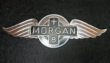 Morgan +8 Logo Car Mascot Badge Emblem Cowl Badge. Motorabilia.