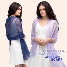 PREMIUM PLAIN CHIFFON SHAWL