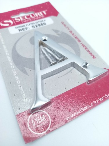 Chrome door number letters - door,