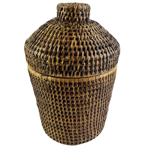 Vintage dark rattan wicker - dark,