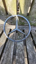 Original Mercedes Benz Chrome Badge Emblem Rear Boot Chrome Silver 100mm UK