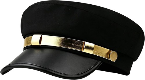 Unisex black chauffeur hat - unisex,