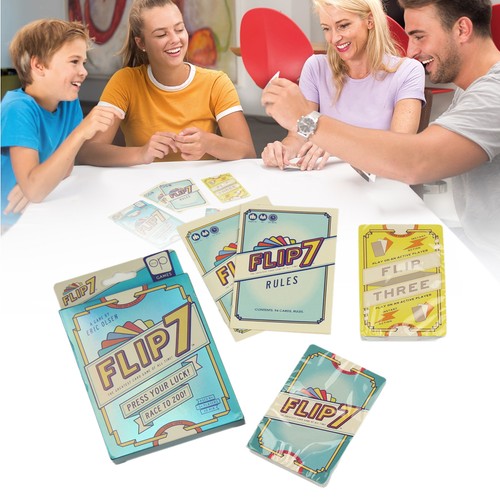 Flip party card game - flip, 7