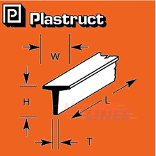 T-BARS  SECTIONS range styrene ABS plastic polystyrene  TFS PLASTRUCT