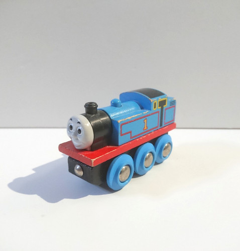 Wooden railway train genuine - railway,