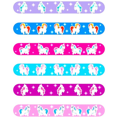 Unicorn slap bracelets pack - unicorn,