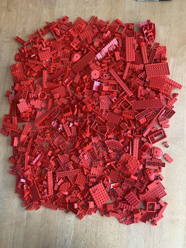 Lego red 2kg - bulk, lot