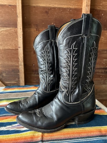 Vintage tony lama black - vintage, label