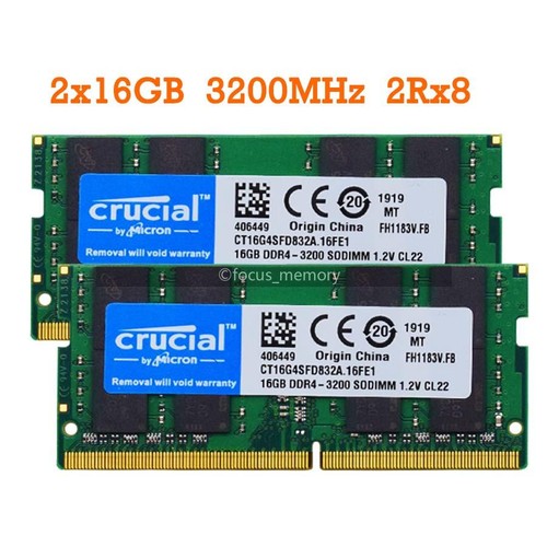 Crucial 32gb ram - (2x16, gb)