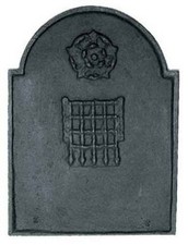 Cast iron fireback - cast,