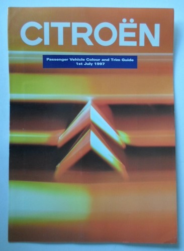 Citroen range orig 1997 - 1997, mkt