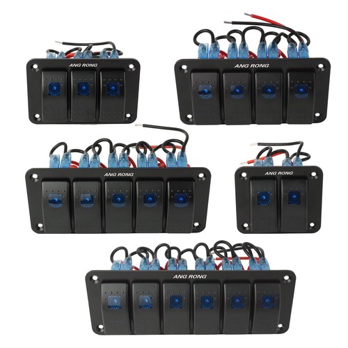 6 gang toggle rocker - 2/3/4/5/6,