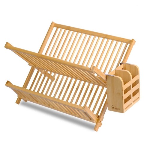 Bamboo folding dish - dish, drainer