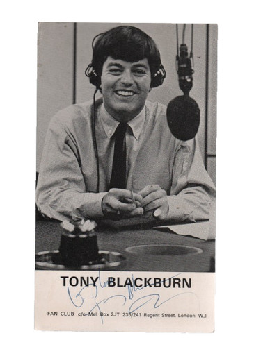 Signed tony blackburn fan - tony, dj