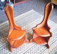 Antique wooden corner shelves