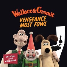 Wallace & Gromit Calendar 2026 - Entertainment - Month To View