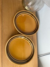 Pair of Vintage Royal Alma Staffordshire retro 1970's Brown Oval Farm Platters