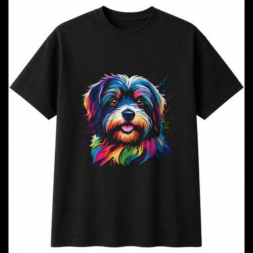 Colourful havanese torn paper - colourful,