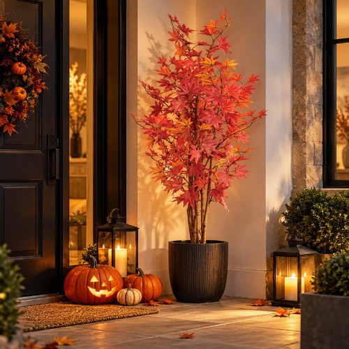 Artificial autumn red - autumn, maple