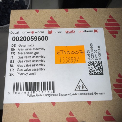 Glowworm 0020059600 gas valve - 0020059600,