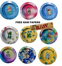 ASHTRAY + RAW PAPERS SMOKING