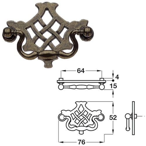 Hafele richmond antique brass - richmond,