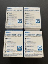 GlucoRx Nexus Test Strips 4 X 50. All 4 Brand New And Sealed. 01-2027 expiry