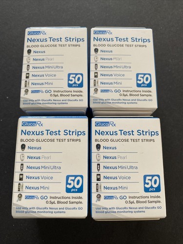 Glucorx nexus test strips - nexus, x