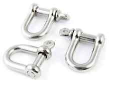 Dee Shackles 5mm 6mm 8mm 10mm 12mm - 28mm D Shackle Galvanised Steel Zinc Plated