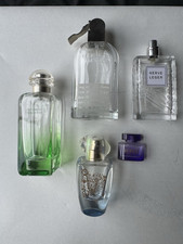 5 x Empty Perfume Bottles Hermes, Cerruti, Versace, Herve Leger, Together Joblot
