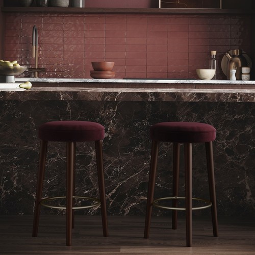 Set burgundy velvet - of,