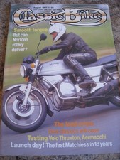 CLASSIC BIKE AUG 1987 SMOOTH TORQUE NORTON ROTARY LEAD CRISIS VELO THRUXTON AERM