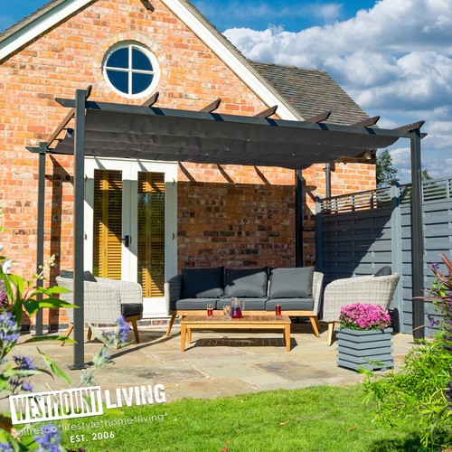 Metal steel garden canopy - steel,
