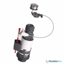 Wirquin Jollyflush Universal Dual Flush Cistern Valve & Push Button 10120446