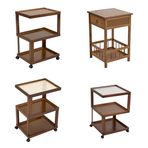 Square end table bedside - end,