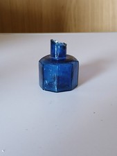 Old octagonal cobalt blue - octagonal,