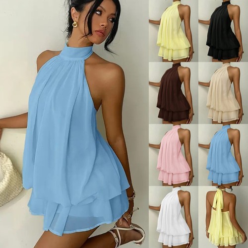 Women backless halter neck - backless,