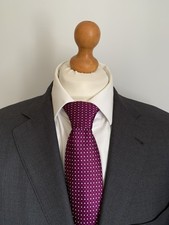 Mens LUXURY MARK MARENGO (SAVILLE ROW) WOOL SUIT In CHARCOAL GREY 46R *V.G.C*