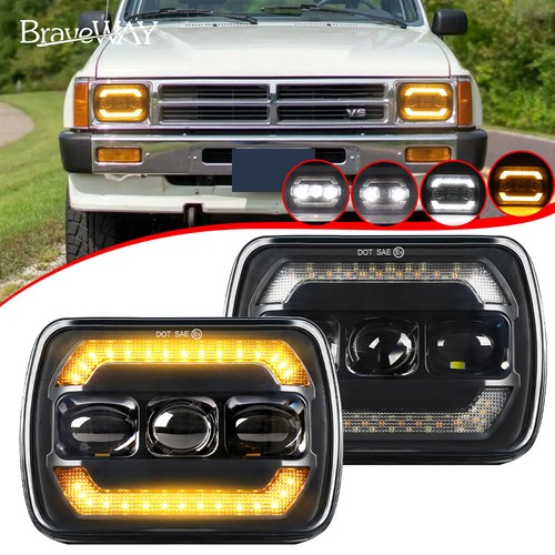 Pair 5x7 7x6 led headlights - pair, 5x7/7x6''
