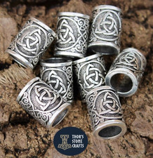 Viking Beard Ring Triquetra