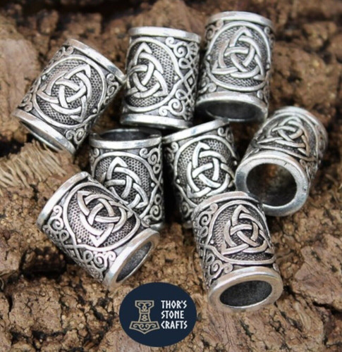 Viking beard ring - beard, triquetra