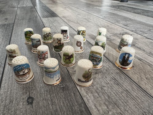 Bone china thimbles - china,