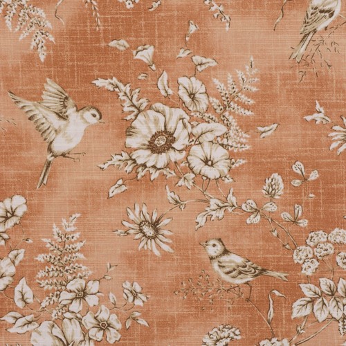 Finch floral toile - floral, sandstone
