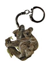 Koala and Cub Keyring - Koala Cub - Koala Bears Koala Bear Keyring - MB6-K